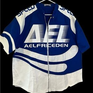 Aelfric Eden Blue and White Short Sleeve Tee